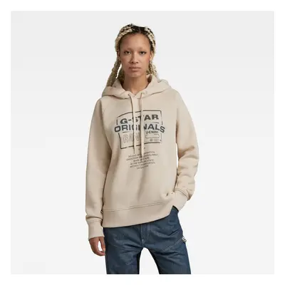 G-STAR Sweatshirt - Originals loose hdd sw beige