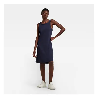 G-STAR Dress - Adjustable tank dress blue