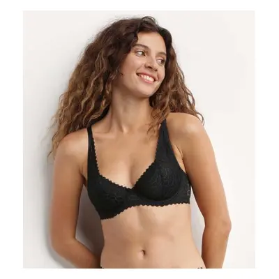 DIM DAILY DENTELLE UNDERWIRE BRA - Women's Lace Bra - Black