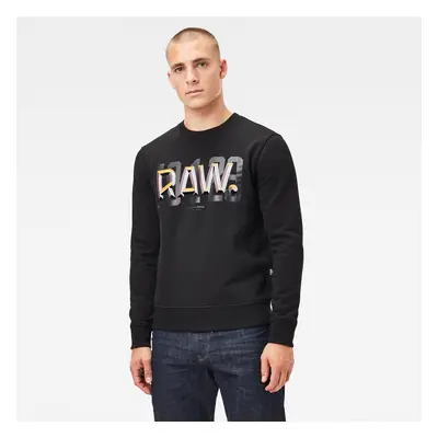 G-STAR Sweatshirt - Raw dot r sw l\s black