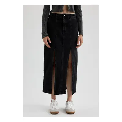 DEFACTO Slit Long Jean Skirt