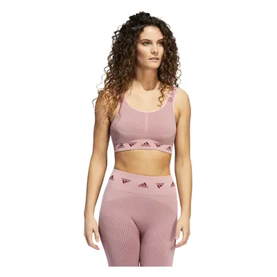 Dámská podprsenka adidas Aeroknit Light Support Bra Legacy Burgundy