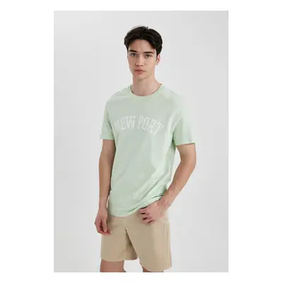 DEFACTO Regular Fit Crew Neck Printed Short Sleeve T-Shirt