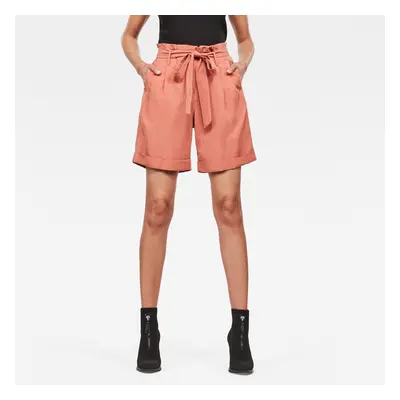 G-STAR Shorts - Pleated high short wmn orange