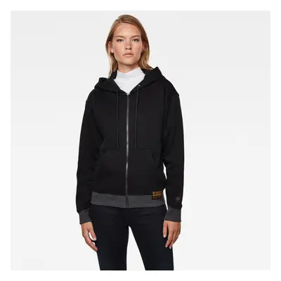 G-STAR Sweatshirt - Premium core hdd zip thru sw wmn l\s black