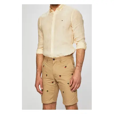 Tommy Hilfiger Shorts - BROOKLYN SHORT EMBRO beige