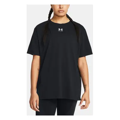 Under Armour Tričko Campus Oversize SS-BLK - Dámské