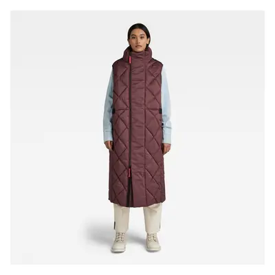 G-STAR Vest - G-Whistler pdd Ext Long sless puffer wmn purple