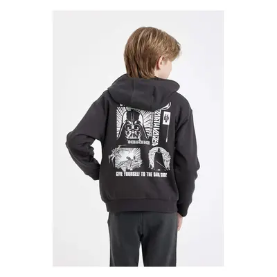 DEFACTO Boy's Star Wars Crew Neck Back Printed Sweatshirt