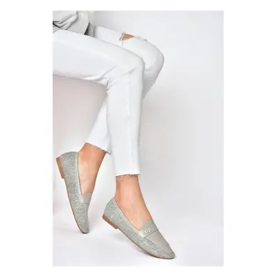 Fox Shoes P820940209 Gray Women's Flat-Soled Daily Women's Flats