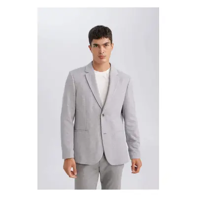 DEFACTO Slim Fit Slim Fit Lined Buttoned Blazer Jacket