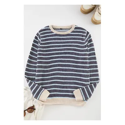 Trendyol Multicolored Casual Regular Crew Neck Ethnic Knitwear Sweater