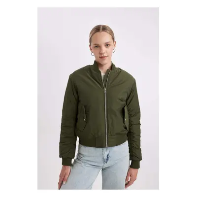 DEFACTO DFC - Bomber College Collar Bomber Taffeta Coat