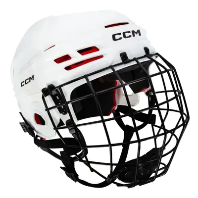 CCM Tacks white Hokejová helma Combo