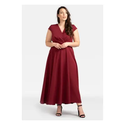 Dámské šaty Karko Karko_Dress_SB250_Burgundy