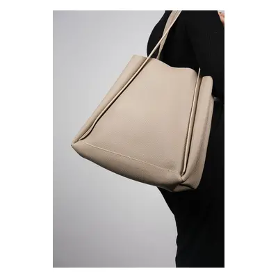 LuviShoes KLOS Beige Floter Women's Shoulder Bag