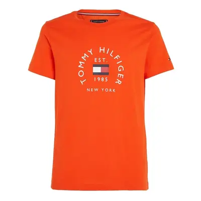 Oranžové pánské tričko Tommy Hilfiger - Pánské