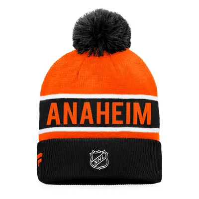 Zimní čepice Fanatics Authentic Pro Game & Train Cuffed Pom Knit Anaheim Ducks