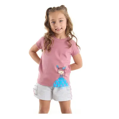 Denokids Tulle Lily Girls Kids T-shirt Shorts Set