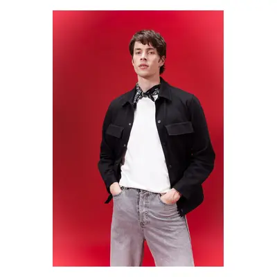 DEFACTO Regular Fit Polo Neck Shirt Jacket