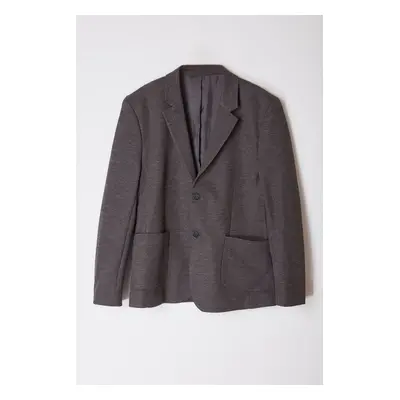 Trendyol Gray Slim Fit Comfortable Flexible Fabric Blazer Jacket