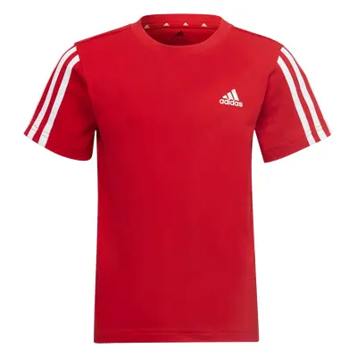 Dětské tričko adidas Essentials 3-Stripes Tee Vivid Red