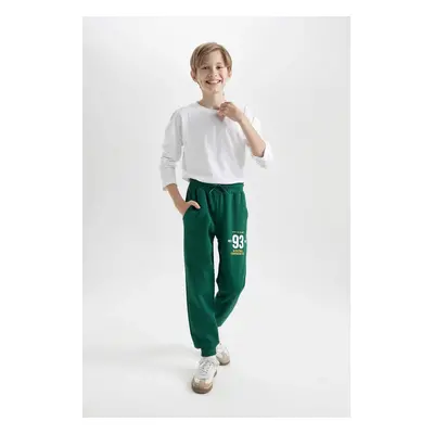 DEFACTO Boy Printed Elastic Waist Leg Pocket Jogger Sweatpants