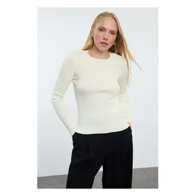 Trendyol Stone Basic Crew Neck Knitwear Sweater