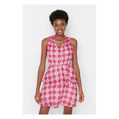 Trendyol Pink Ruffle Dress