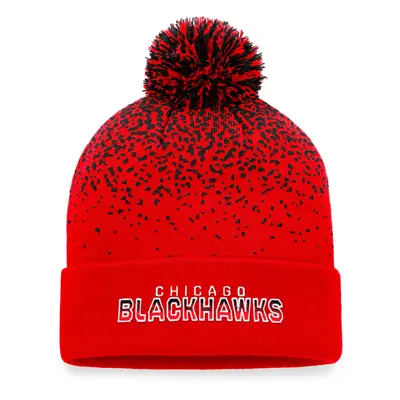 Zimní čepice Fanatics Iconic Gradiant Beanie Cuff with Pom Chicago Blackhawks