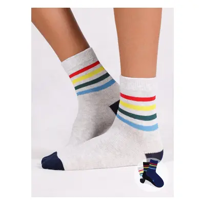 Yoclub Kids's Boys' Socks Stripes 3-Pack SKA-0157C-A300