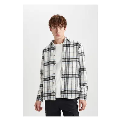 DEFACTO Regular Fit Plaid Lumberjack Long Sleeve Shirt