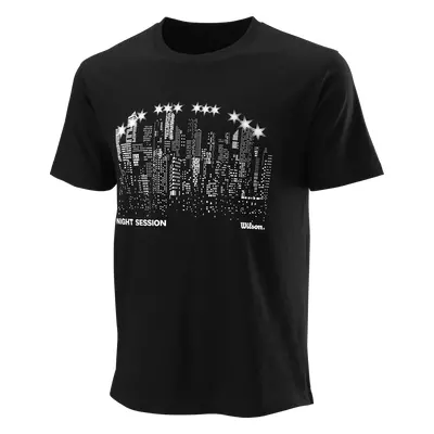 Pánské tričko Wilson Night Skyline Tech Tee Black