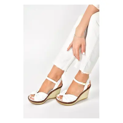 Fox Shoes White Women's Wedge Heels Shoes