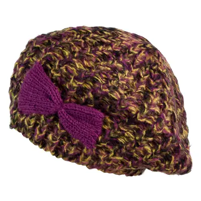 Art Of Polo Woman's Beret cz2700 Yellow/Violet