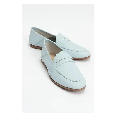 LuviShoes Bebe Blue Skin Genuine Leather Women's Flats