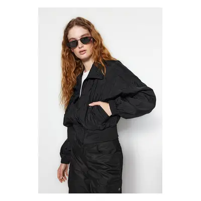 Trendyol Black Oversize vodoodpudivá pláštěnka s tenkým kabátem