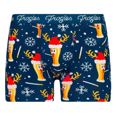 Pánské boxerky Smoke beer navy Frogies Christmas