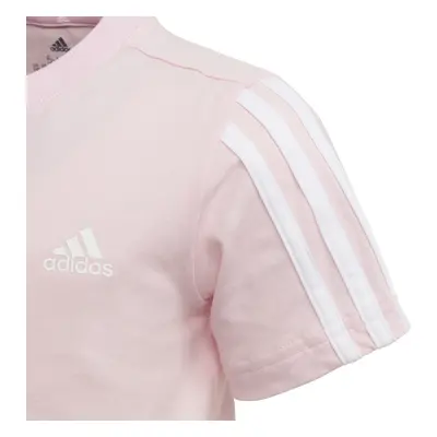 Dětské tričko adidas Essentials 3-Stripes Clear Pink