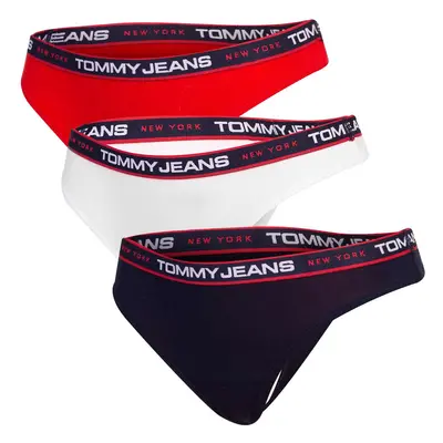 3PACK dámská tanga Tommy Hilfiger vícebarevná