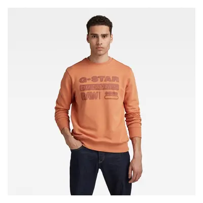 G-STAR Sweatshirt - Originals logo sw orange