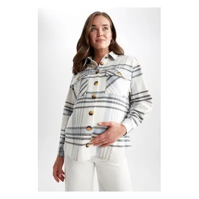 DEFACTO Plaid Patterned Maternity Shirt