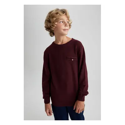 DEFACTO Boy's Crew Neck Knitwear Sweater