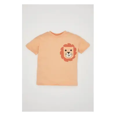 DEFACTO Baby Boy Lion Printed Short Sleeve T-Shirt