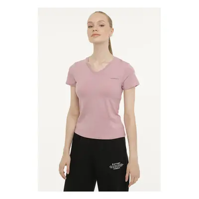 Lumberjack W-CT132 BASIC MODAL V NEC D PINK Woman Sleeve T-Sh