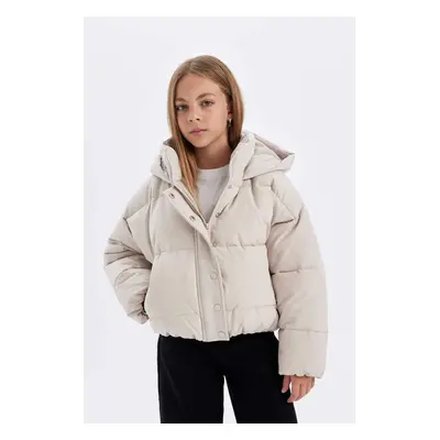 DEFACTO Girl Water Repellent Hooded Puffer Jacket