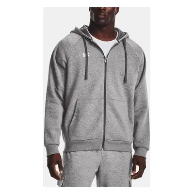 Under Armour Mikina UA Rival Fleece FZ Hoodie-GRY - Pánské