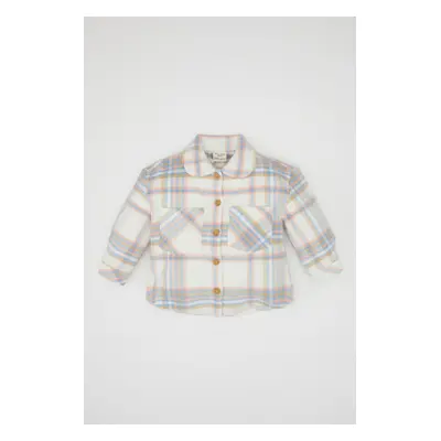 DEFACTO Baby Girl Plaid Patterned Flannel Long Sleeve Shirt