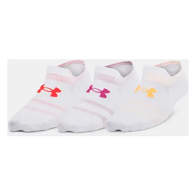 Under Armour Ponožky UA Essential UltraLowTab 3pk-WHT - unisex