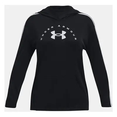 Under Armour Mikina Tech Graphic LS Hoodie-BLK - Holky